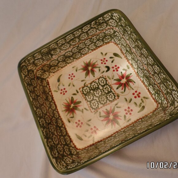 Temptations Presentable Ovenware by Tara 8.5" Square Casserole Dish - Picture 1 of 14